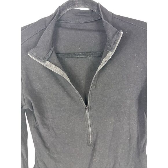 Black Bodysuit with Zipper Neck- size M - Picture 2 of 4